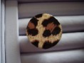Anillo redondo Modelo (087): Leopardo beige.